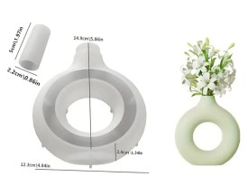 Molde silicona florero aro chico